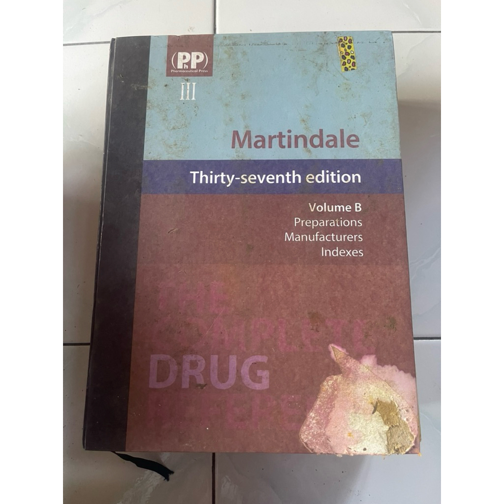 buku MARTINDALE III thirty-seventh edition