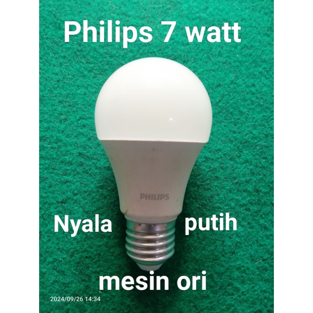 Lampu led philips bekas/rekondisi 7 watt (mesin ori)