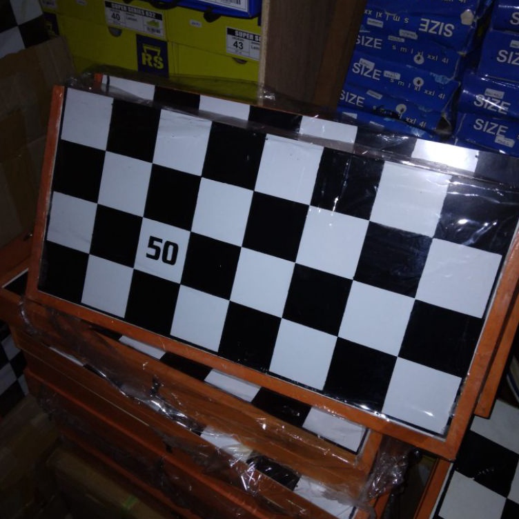 KODE J89D Catur Kayu ukuran Besar 5cm pion daan pasukan kayu