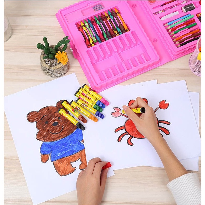 

KODE K47T Crayon Set Isi 86 Pensil Warna Cat Air Alat Lukis Karakter Stationary Color Pensil