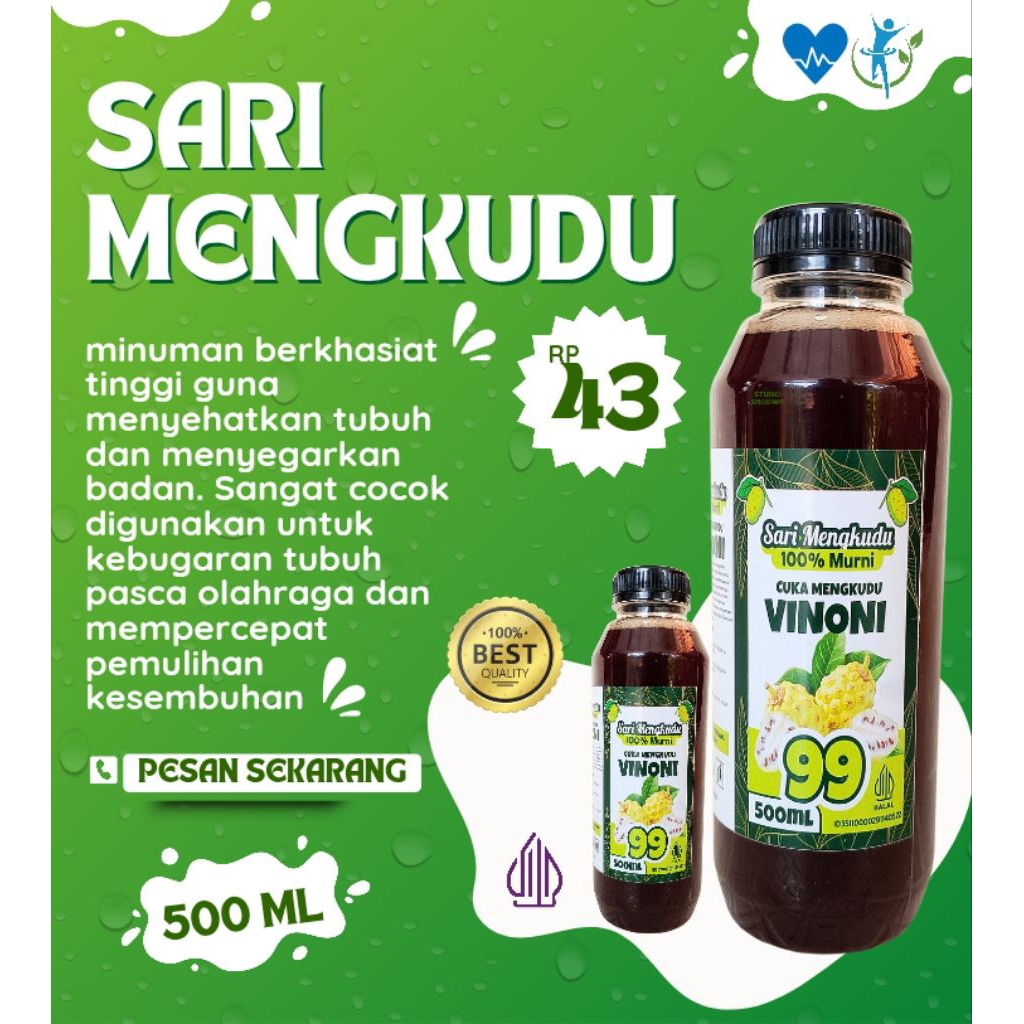 

SARI MENGKUDU atau CUKA MENGKUDU DIEKSTRAK DARI BUAH MENGKUDU PILIHAN