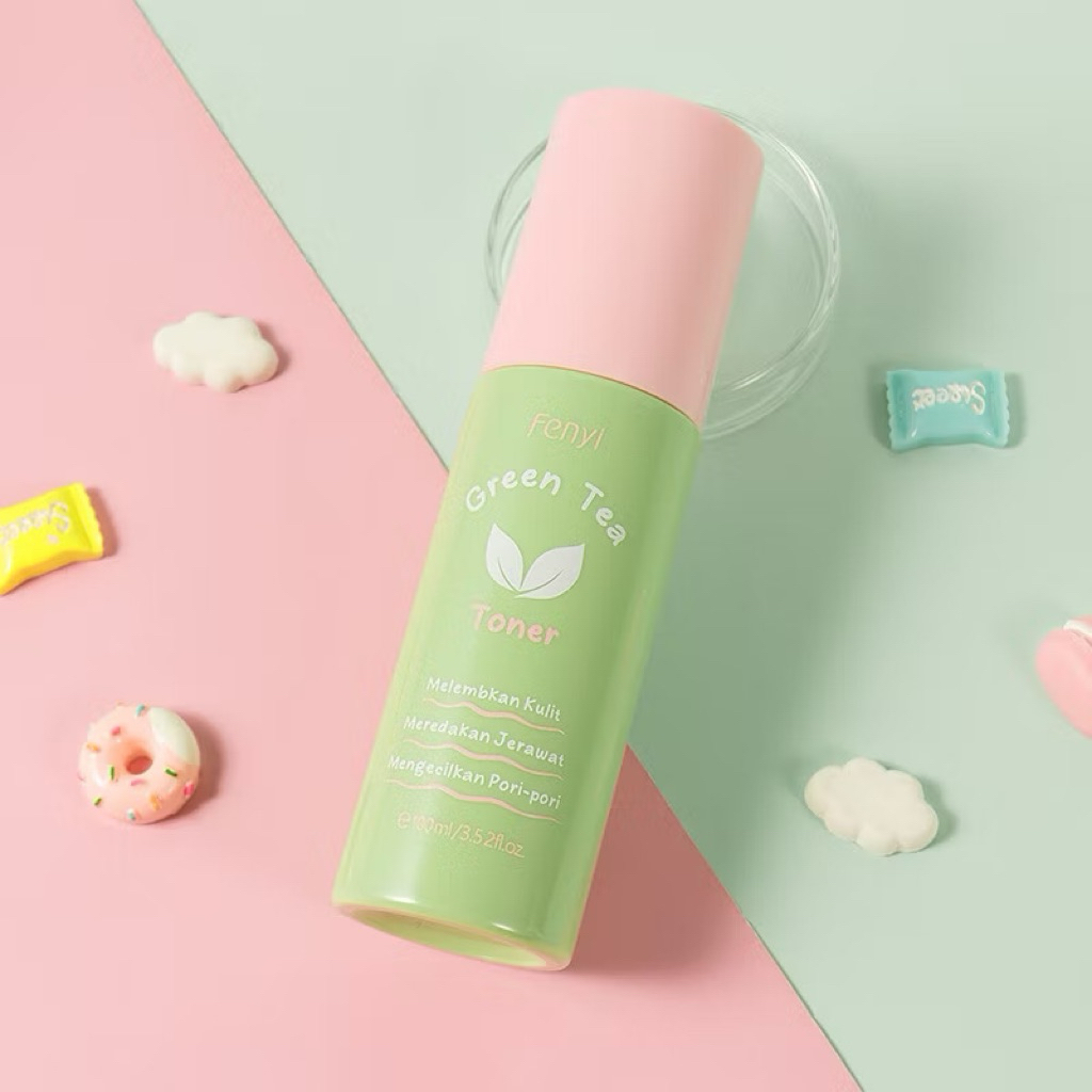 Fenyi Green Tea Toner 100ml – Toner BPOM, Mengecilkan Pori, Kontrol Minyak & Ringankan Jerawat