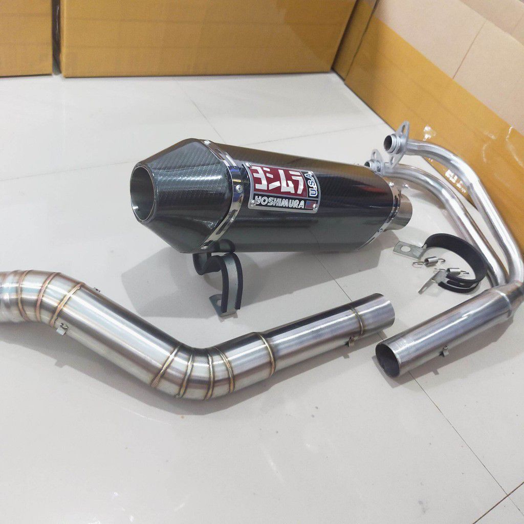 Knalpot Racing Yoshimura karbon full system Ninja 250 karbu Ninja 250 fi old ninja 250FI new z250 CB