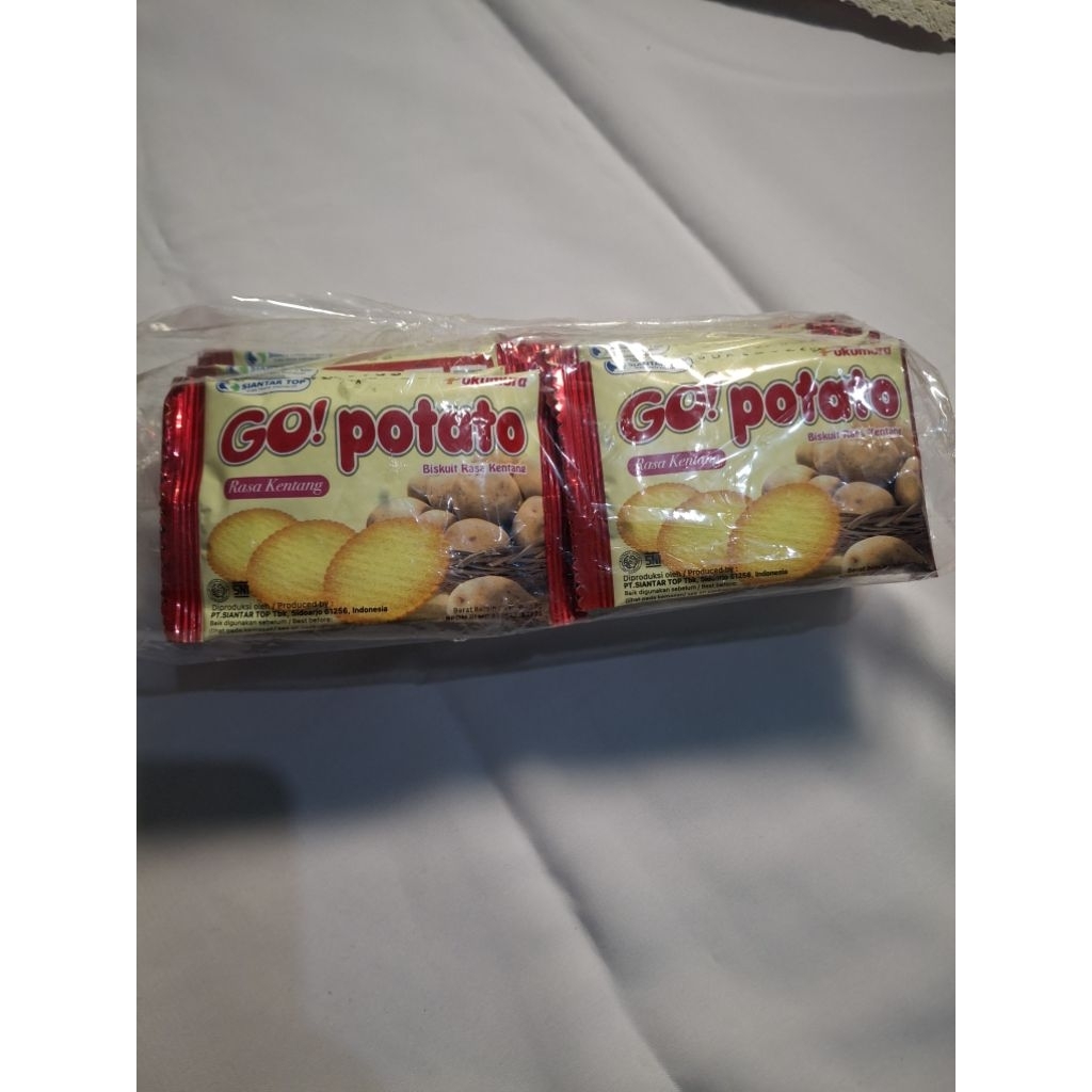 

go potato isi 20 pcs / snack go potato/ snack rencengan / jajanan murah / snack murah