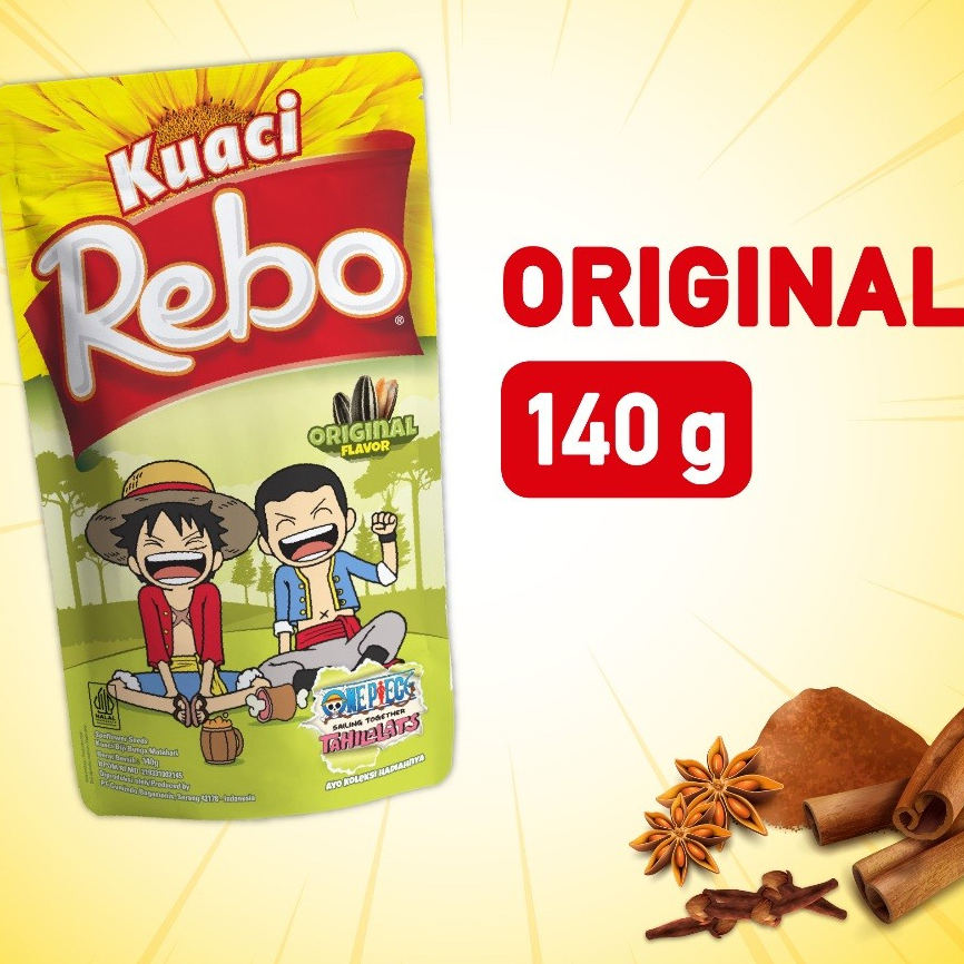 

WP - Rebo Kuaci Rasa Original 140 Gram - Cemilan Biji Bunga Matahari