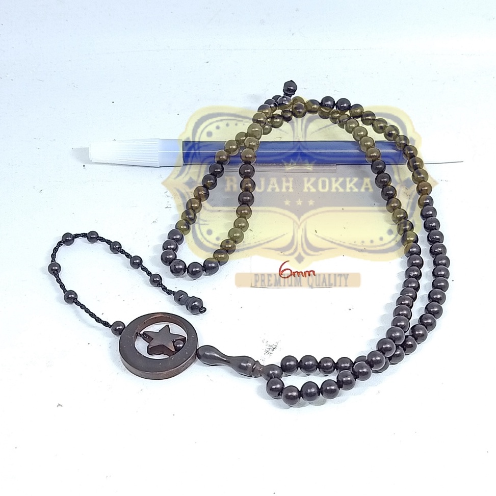 KODE D3H TASBIH 99 koka ASLI BULAN BINTANG 6MM HTM kaukah koka kokkah kauka kaokah kokah