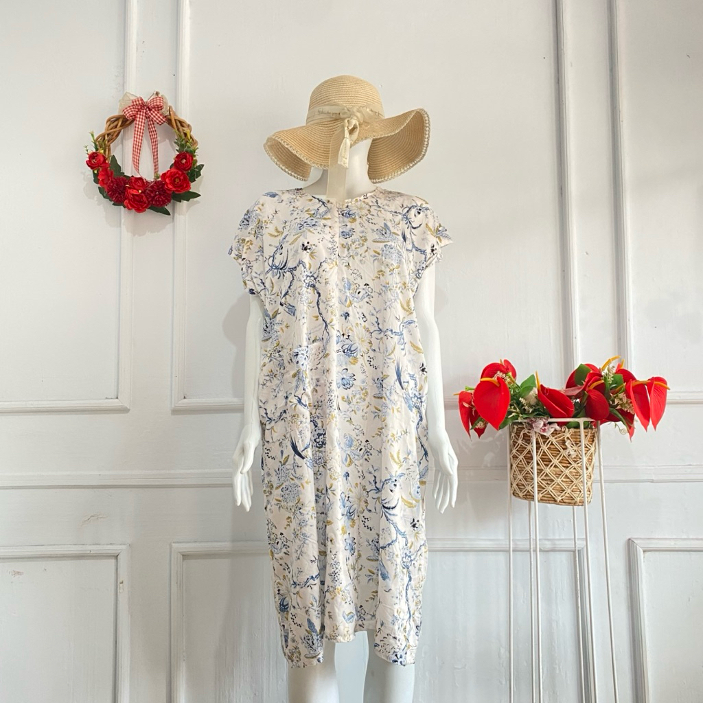 Daster panjang selutut busui kekinian