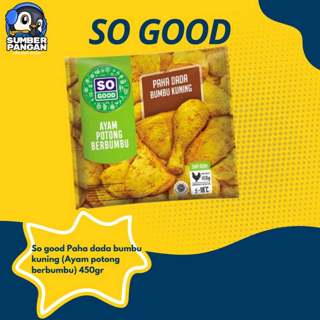 

So Good paha dada ayam bumbu kuning 450gr (ayam olahan)