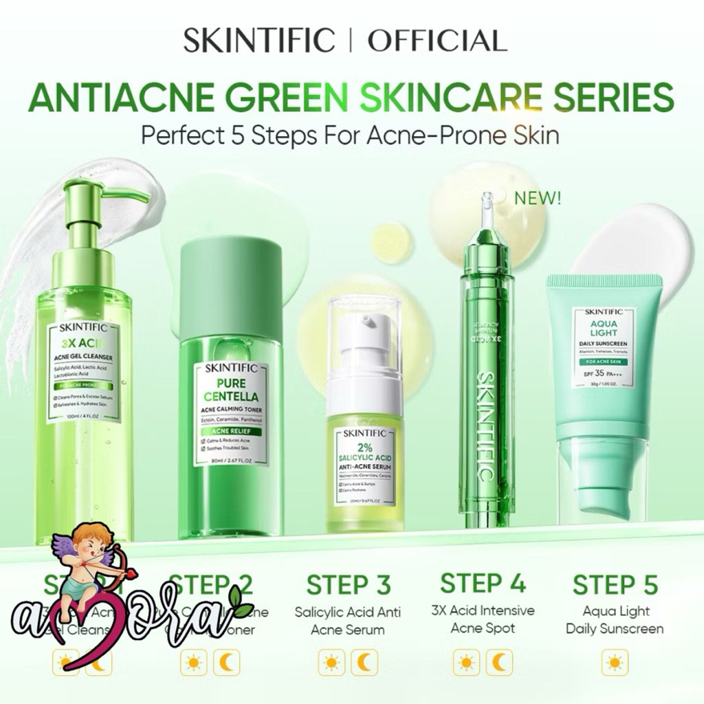 AMORA - SKINTIFIC Pure Centella 2% Salicylic Acid Series Skincare Jerawat Acne Prone Skin