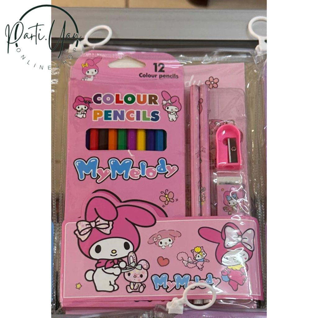 

ar2-Pensil Mewarnai Motif Sanrio/Pensil Warna/ Alat Tulis/Alat Mewarnai/Sanrio