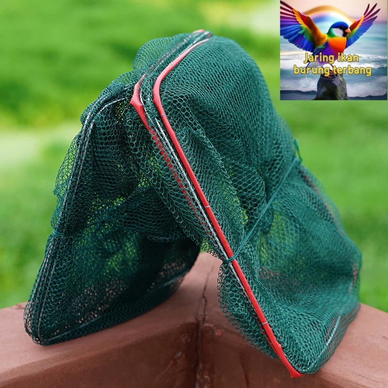 Bubu Perangkap Ikan Lipat 2 Lubang Kotak Jebakan Alat Pancing Jaring Jala Prangkap Udang Kepiting Su