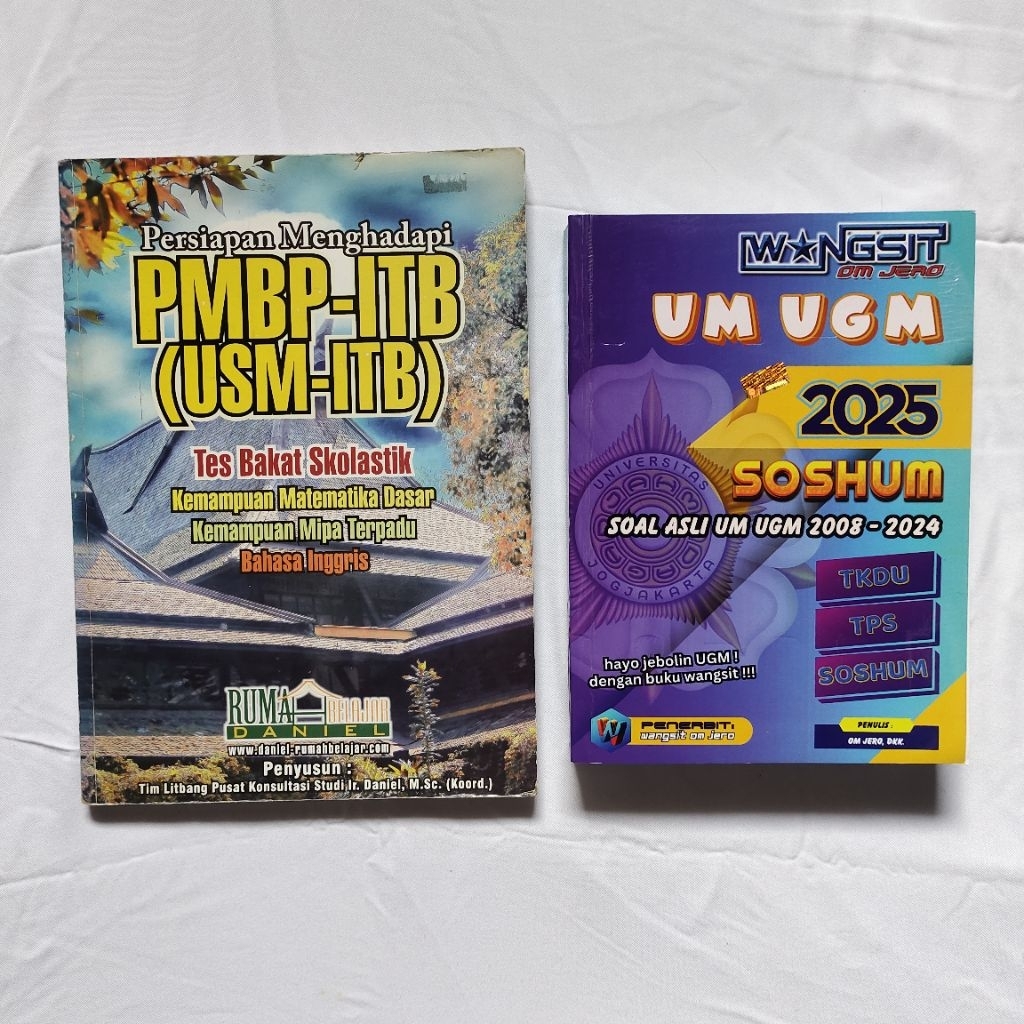 buku persiapan mandiri SM ITB & wangsit UTUL UGM (preloved)