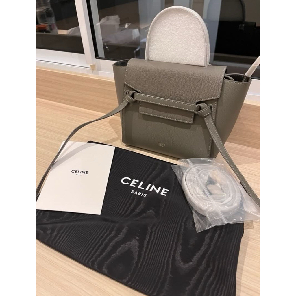 CELINE BELT BAG GREY SIZE 20/ TAS CELINE