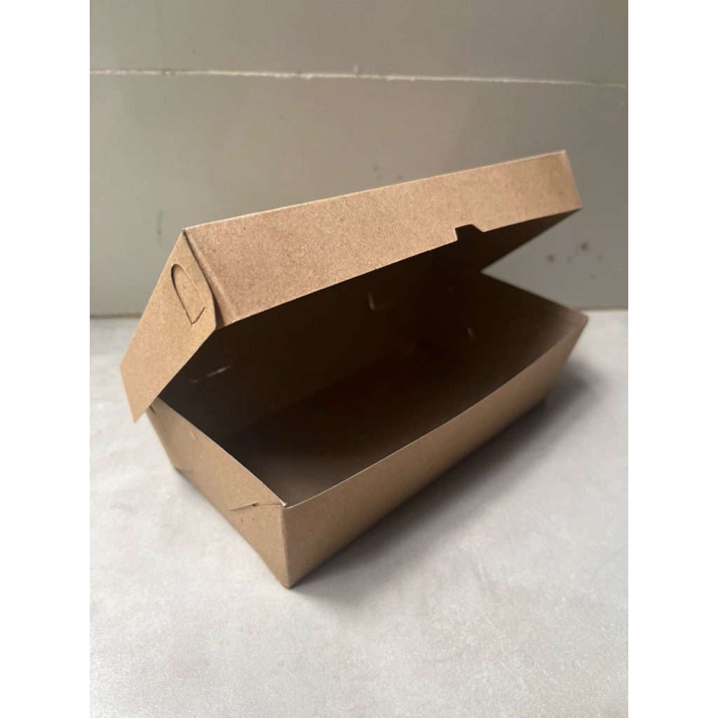LUNCH BOX PAPER/ KOTAK MAKAN KERTAS COKLAT