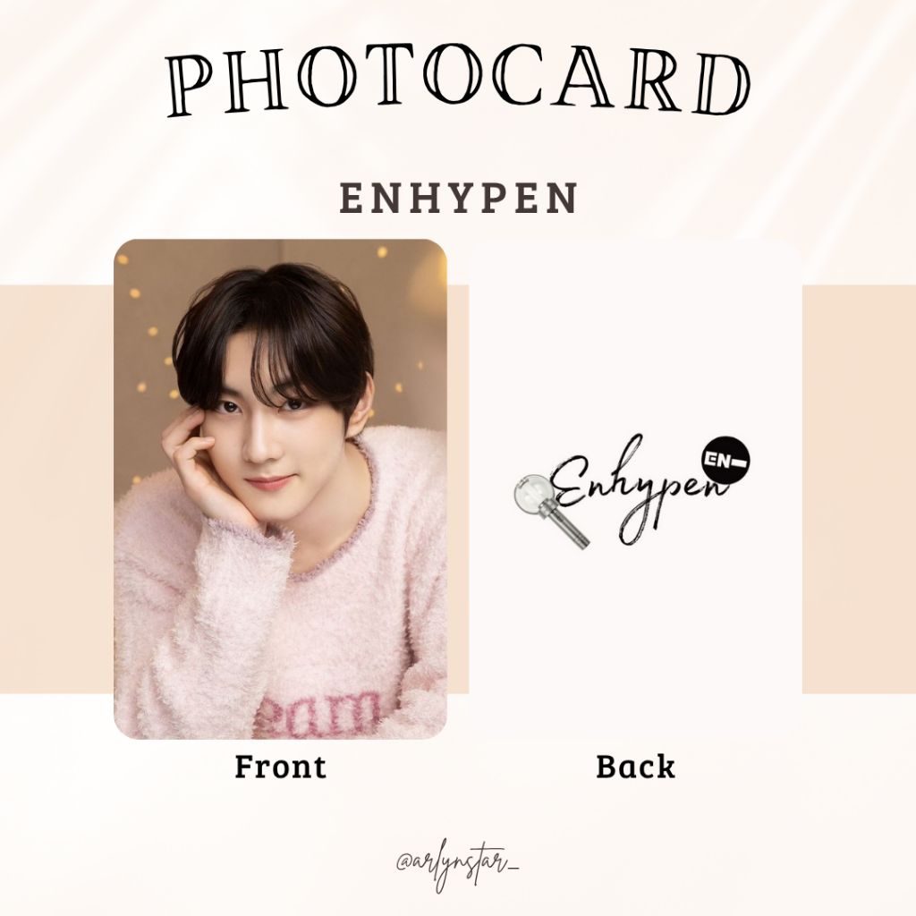 PHOTOCARD UNOFFICIAL || ENHYPEN || HEESEUNG JAY JAKE SUNGHOON SUNOO JUNGWON NIKI TERMURAH TERBARU PO