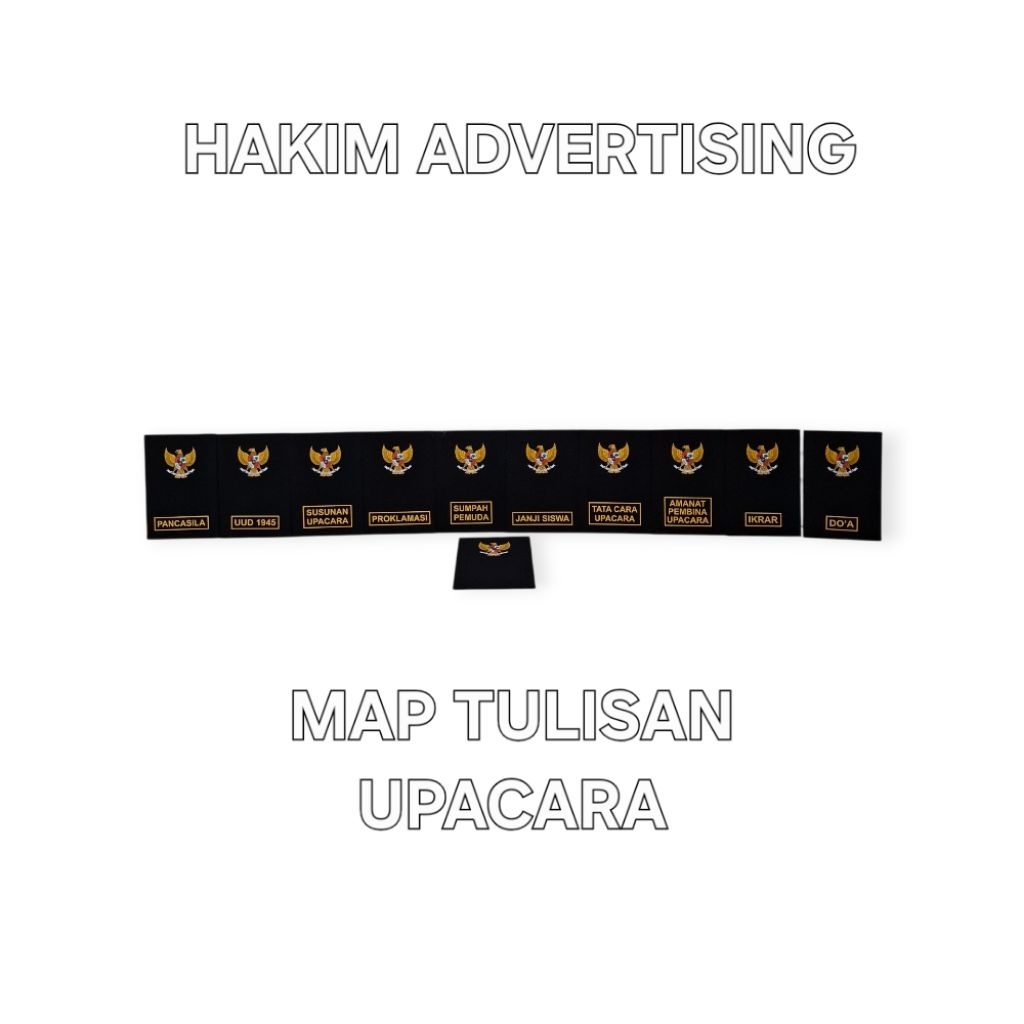 

Map upacara sekolah, kantor, map bludru sablon ready stock