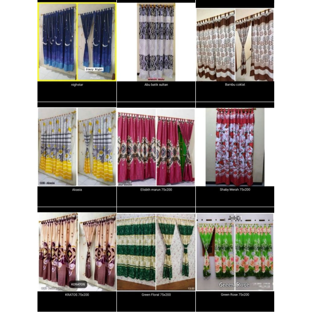 GORDEN PINTU/JENDELA MODEL TALI MINIMALIS