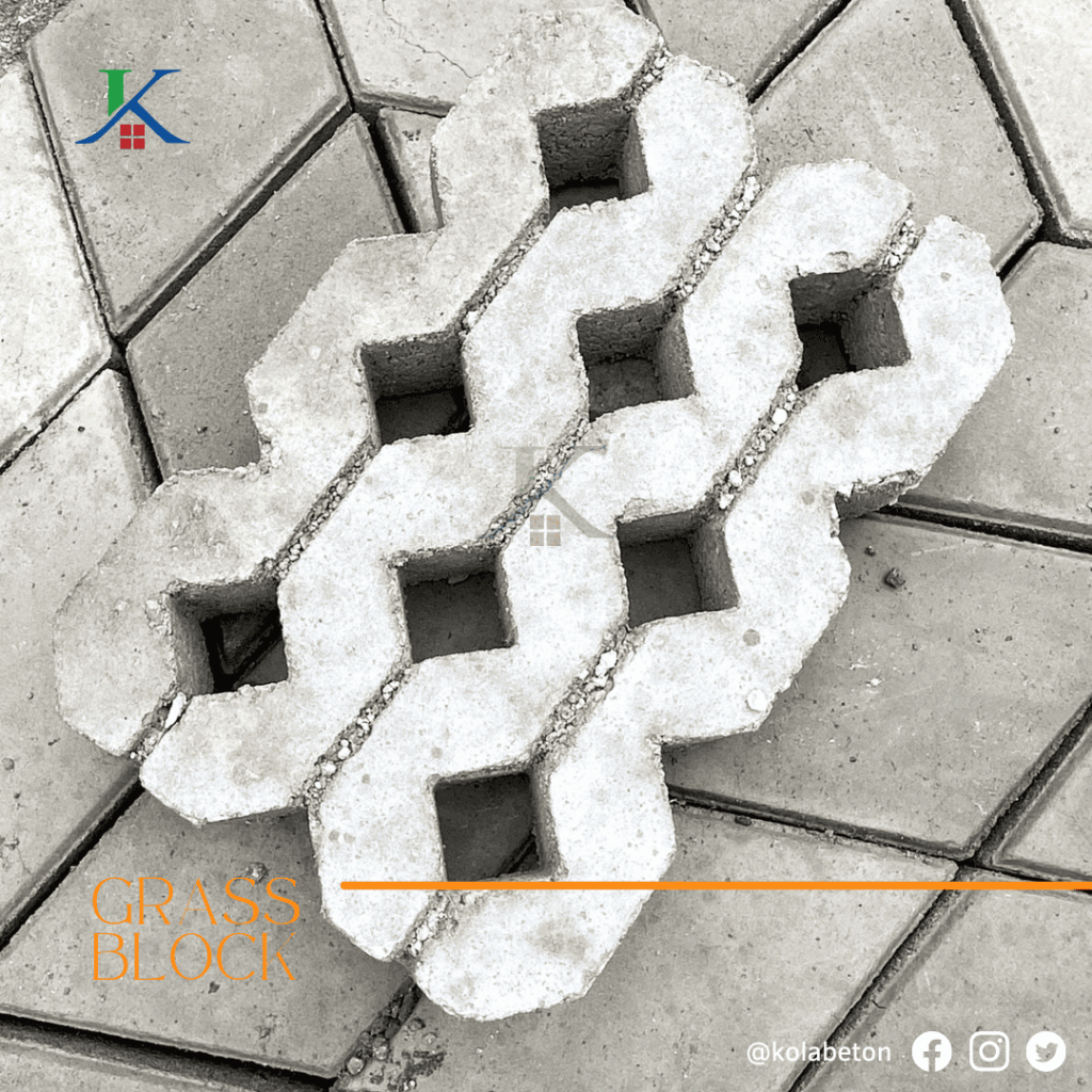 [Beton Kita] Grass Block / Grassblock / Lubang 8 Press Mesin