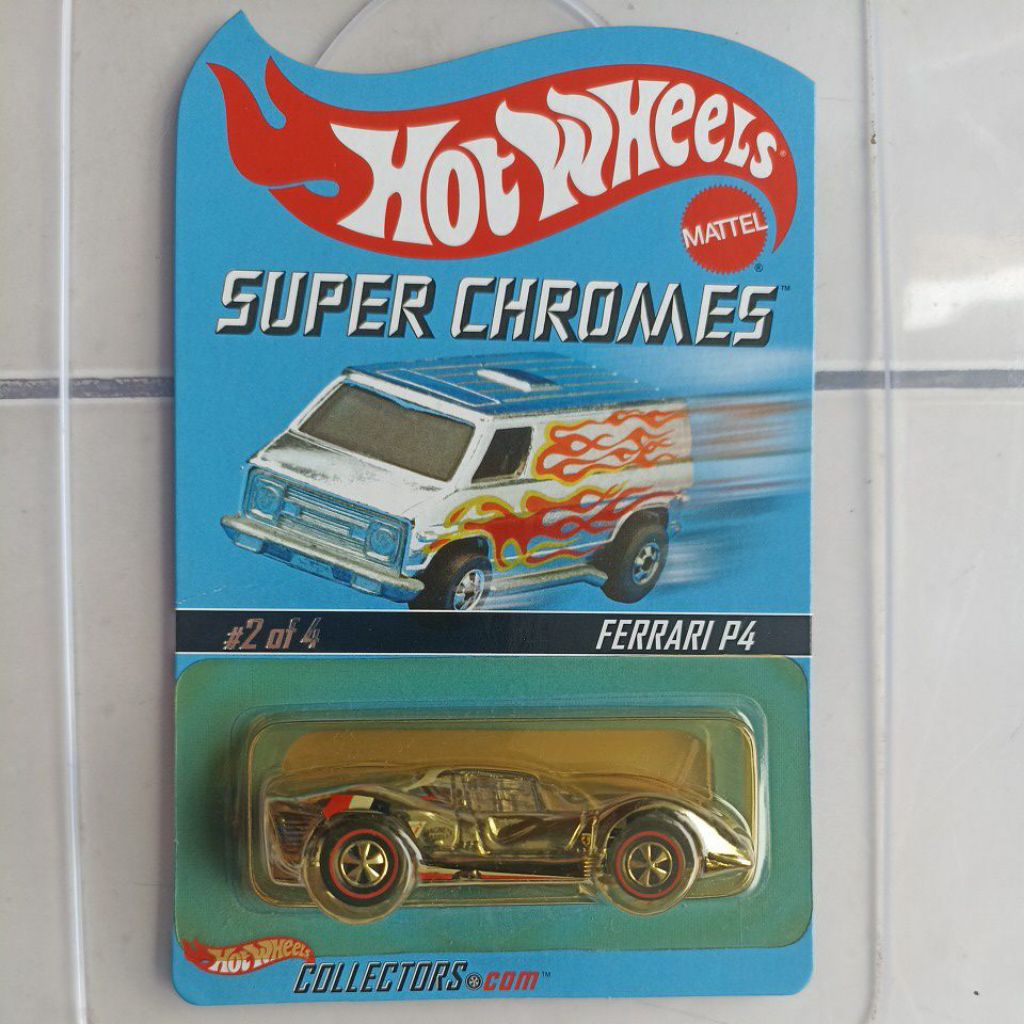 Hot Wheels Ferrari P4 Super Chromes