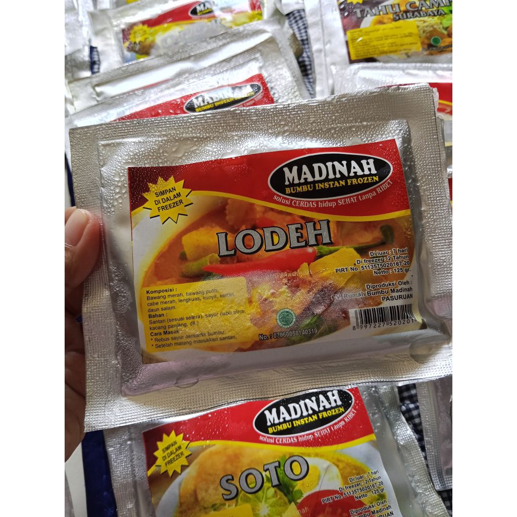 

Bumbu Instan 100% Tanpa Pengawet dan MSG - Bumbu Madinah