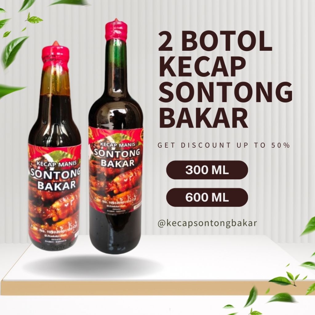 

KECAP MANIS SONTONG BAKAR PAKET 2 VARIAN 300 ML DAN 600 ML