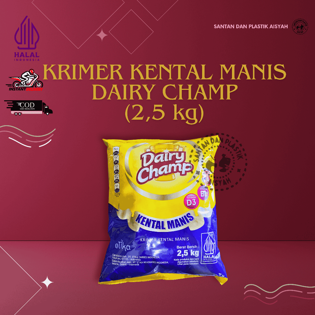 

SUSU KRIMER KENTAL MANIS DAIRY CHAMP (2,5 kg)