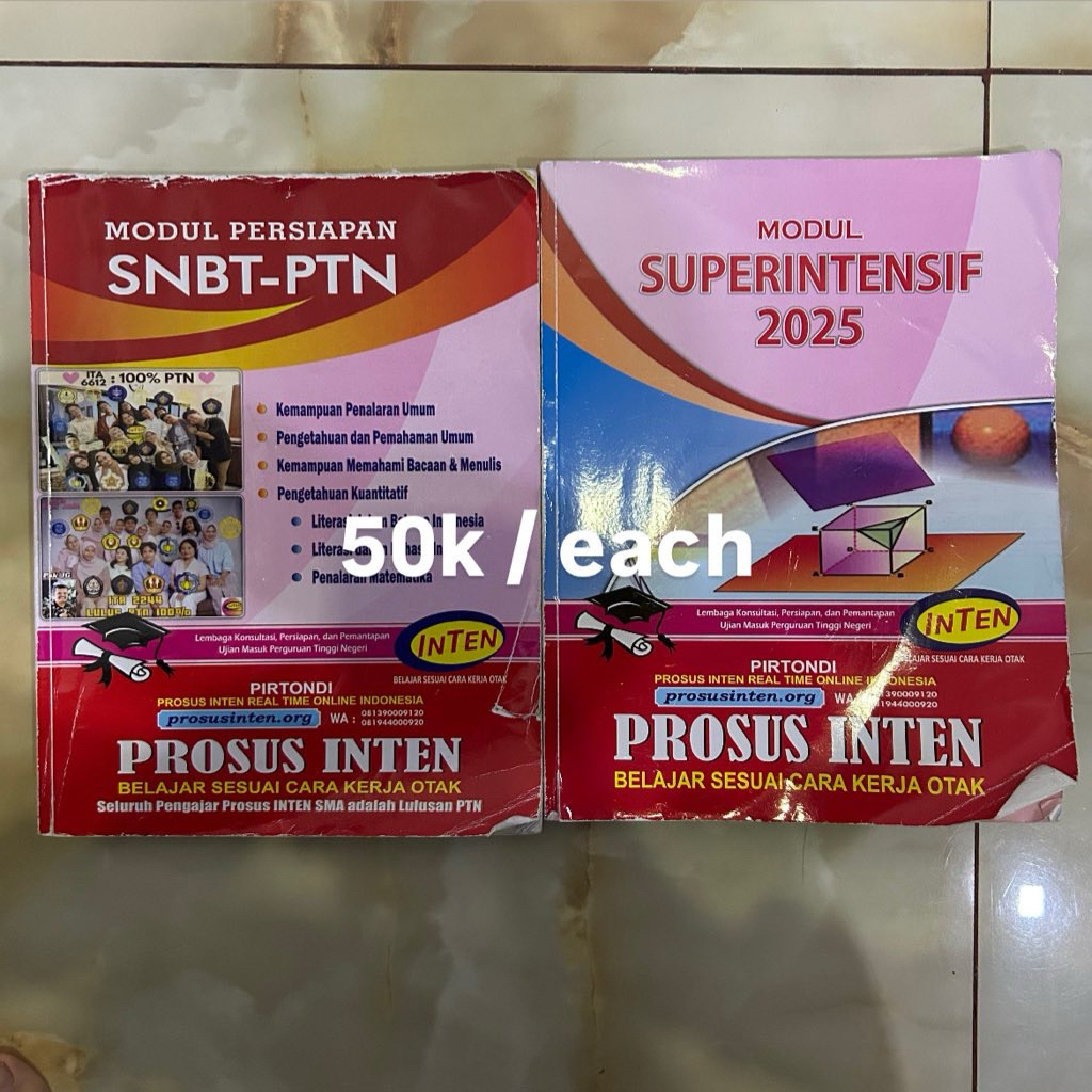 

preloved buku inten 2025 super intensif soshum