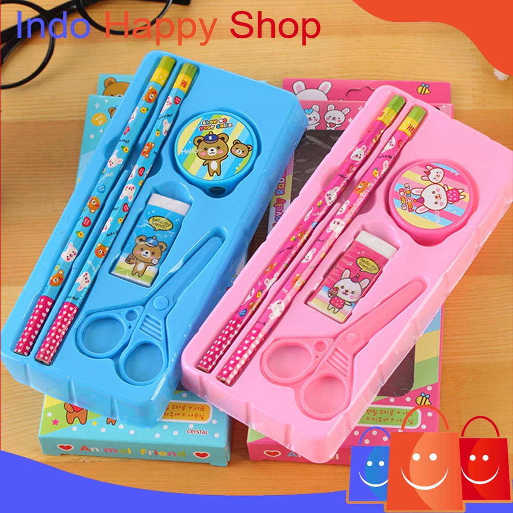 

Baru Alat Tulis Stationary Sekolah Set Paket Alat Tulis 5 In1 Lengkap Kado Souvenir