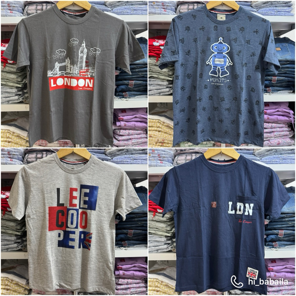 Lee Cooper Kids Original Kaos Lengan Pendek Anak Laki-laki