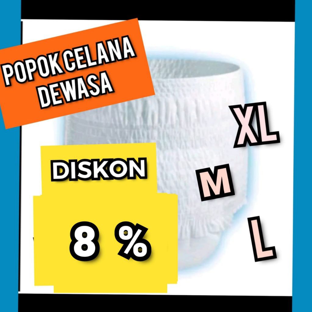 Pempers Popok Celana Dewasa Mam Mom Dad Lansia Putih L XL M Orang Tua Satuan TEBAL CURAH MURAH