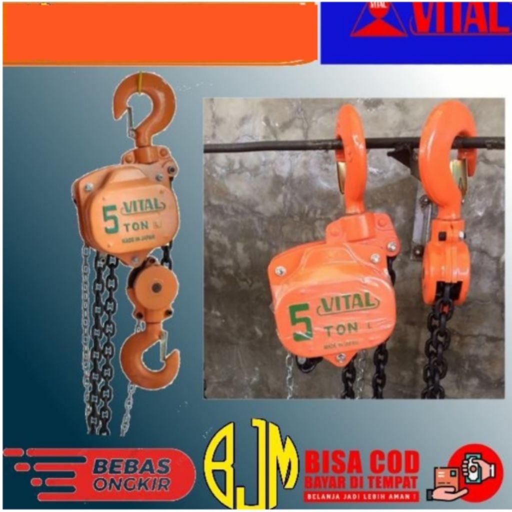 CHAIN BLOCK 5 TON X 12 METER VITAL