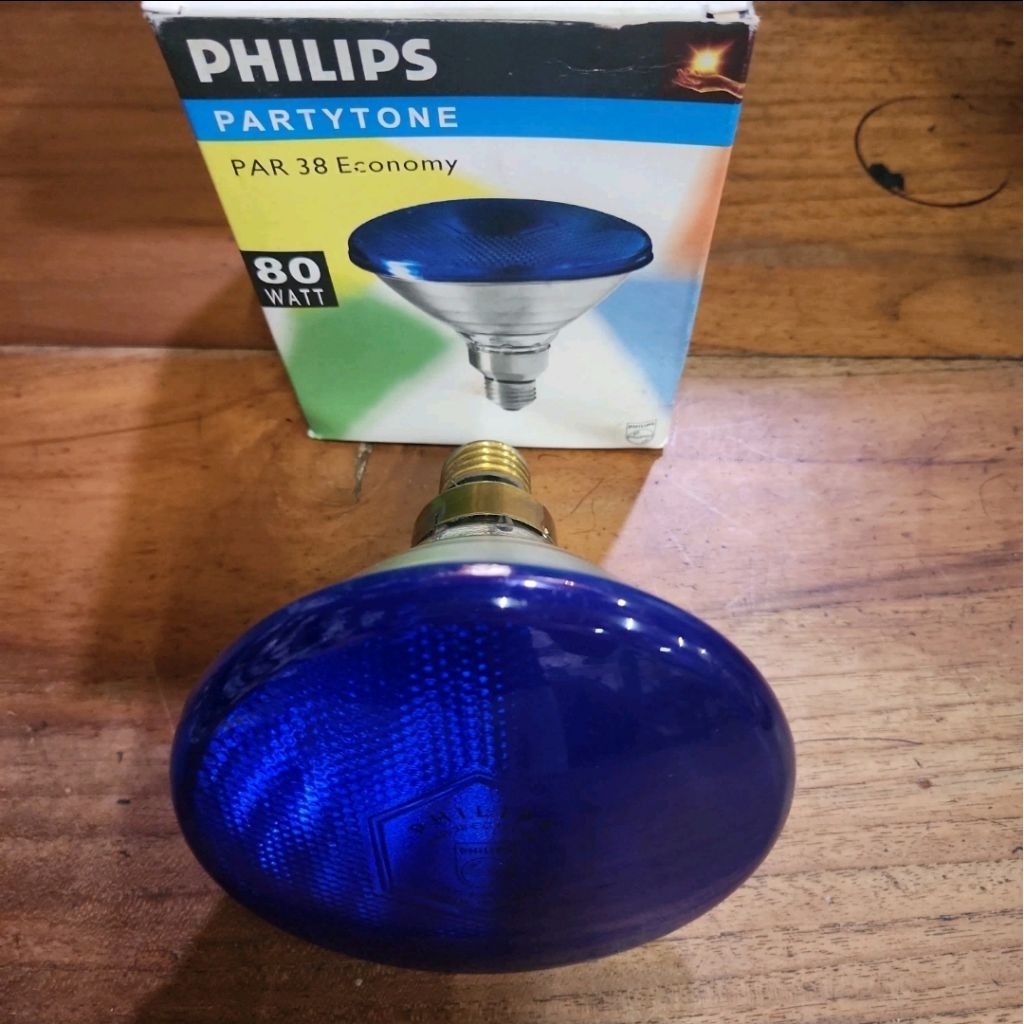 Philips Lampu Sorot 80 Watt PAR 38 Floodlight 230V E27 Biru