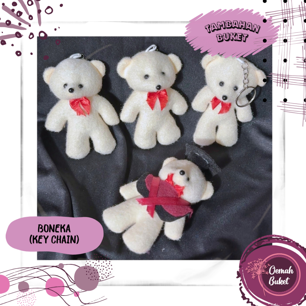 Boneka Bear Kecil Gantungan Kunci | Boneka Bear Kecil | Boneka Beruang Kecil | Boneka Key Chain | Bo