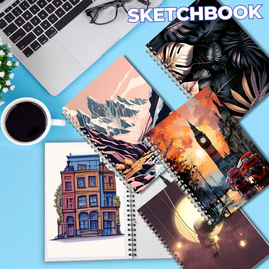 

Sketchbook,buku sketsa murah, buku sketsa Polos, Brown Paper, sketchbook hvs, buku gambar sketsa.