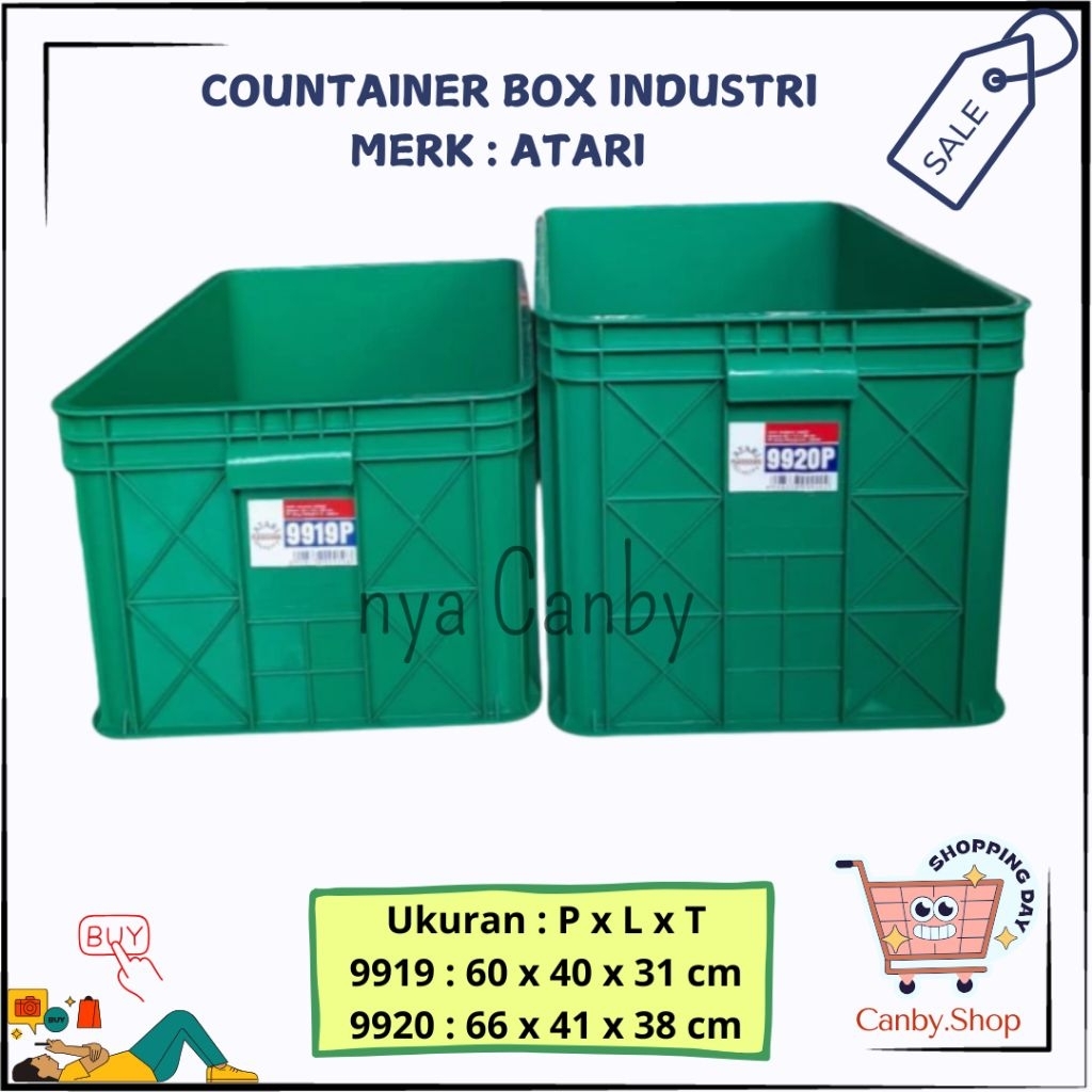 Container Box Industri 9919P-9920P Atari / Keranjang Industri Rapat Box Tahu / Keranjang Murah