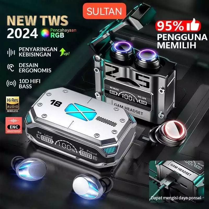 TWS M41 Headset Bluetooth Earbuds TWS Gaming Headphones Noise Cancelling Earphones with 5000mah Powe