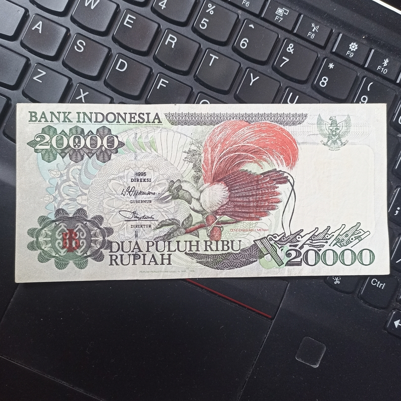 Uang Kuno Indonesia Cendrawasih 20000 Rupiah Sesuai Foto