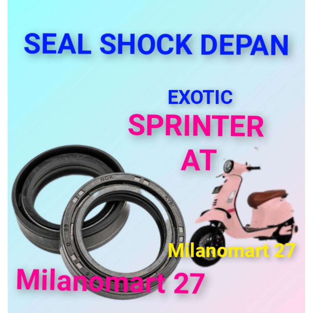 seal shock depan exotic sprinter at Sil skok depan motor listrik exotic sprinter AT