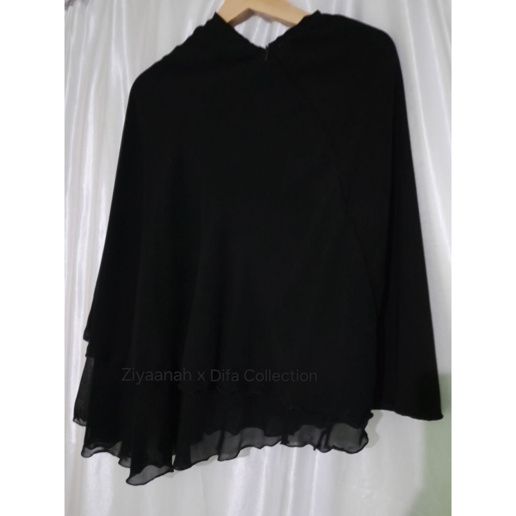 Niqab Cadar Safar Lepasan / Niqab Safar Purdah Lepasan 2 Layer Sifon
