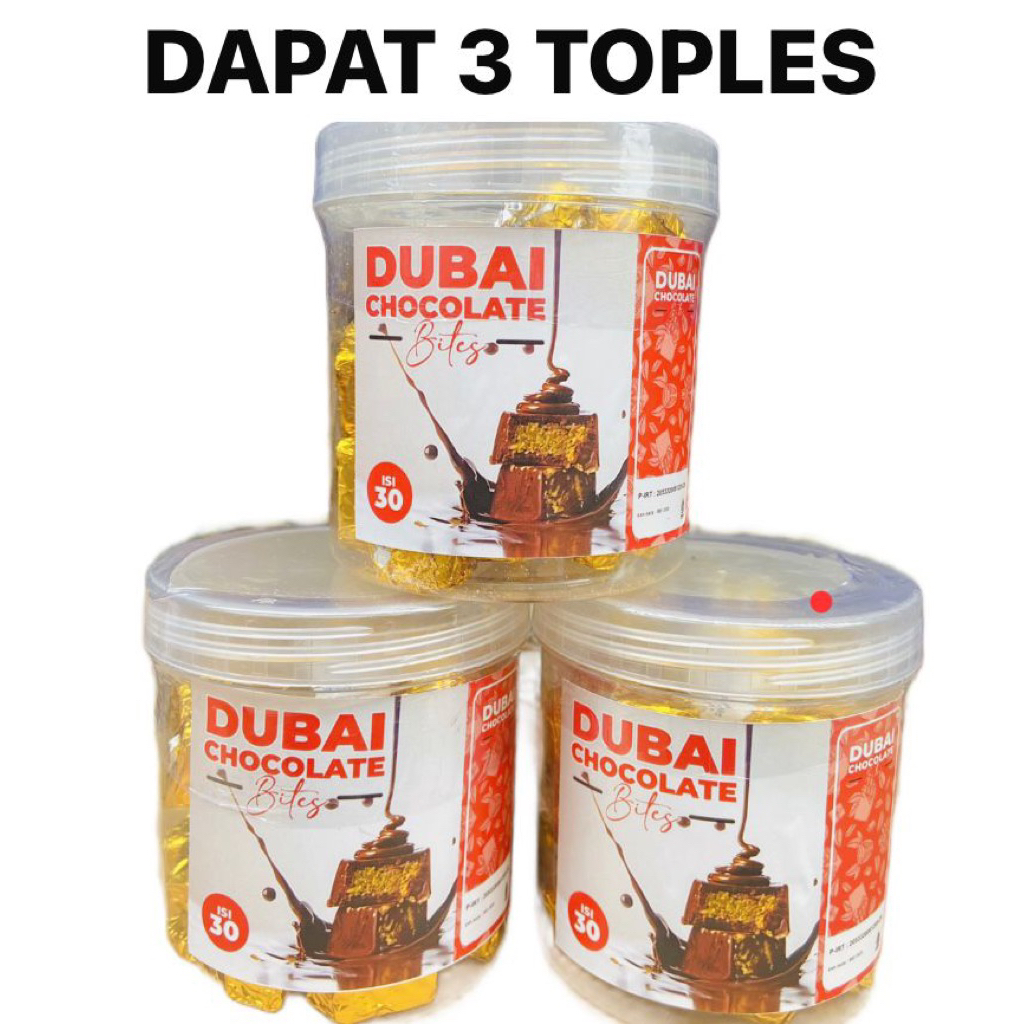

DAPAT 3 TOPLES COKLAT DUBAI BITES ISI 30 PCS HALAL