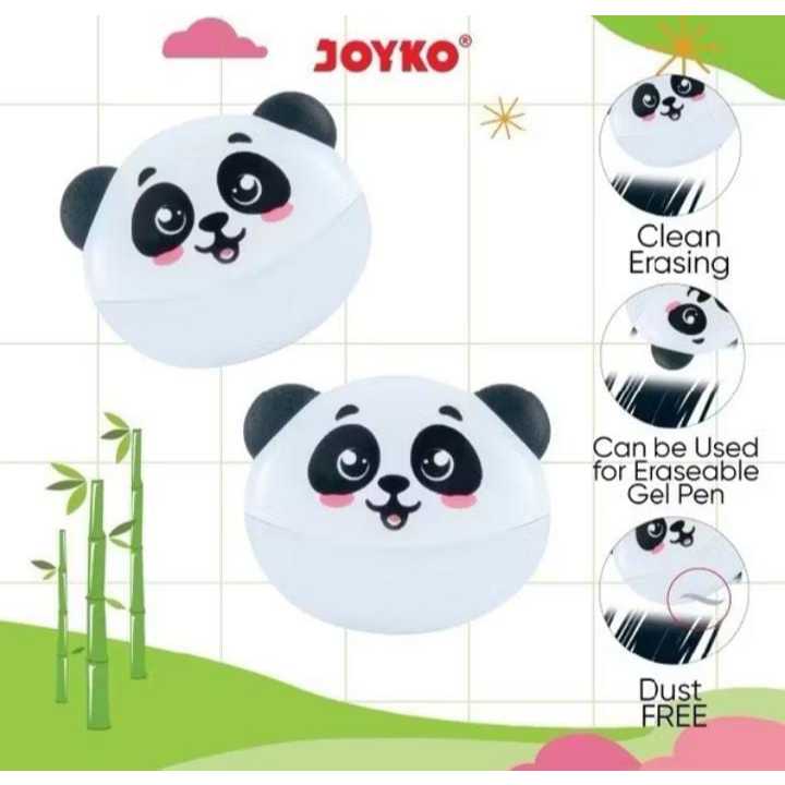 

( 1 BIJI ) Penghapus Eraser Joyko ER-150 Panda untuk PENSIL dan ERASABLE GEL PEN