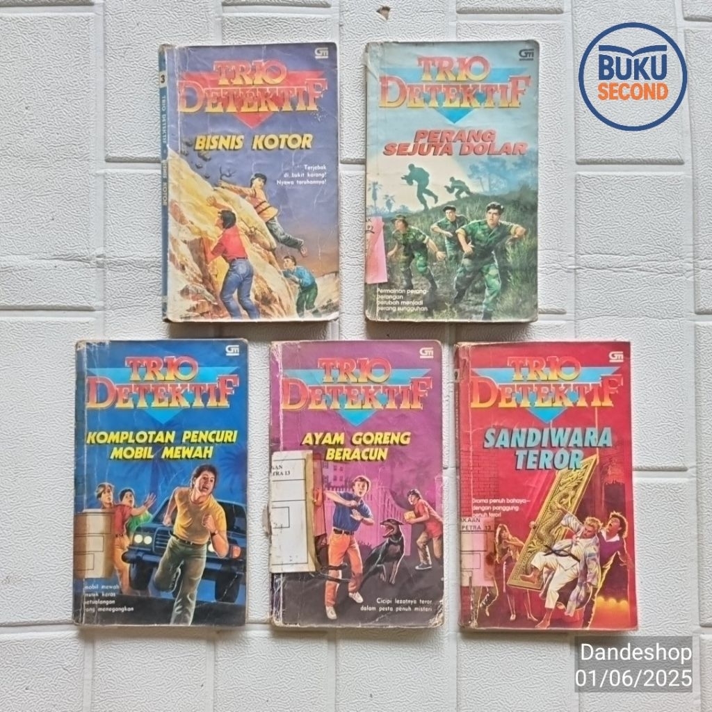 Trio Detektif by Robert Arthur - Eks Rental - Novel Klasik Bekas Preloved Original