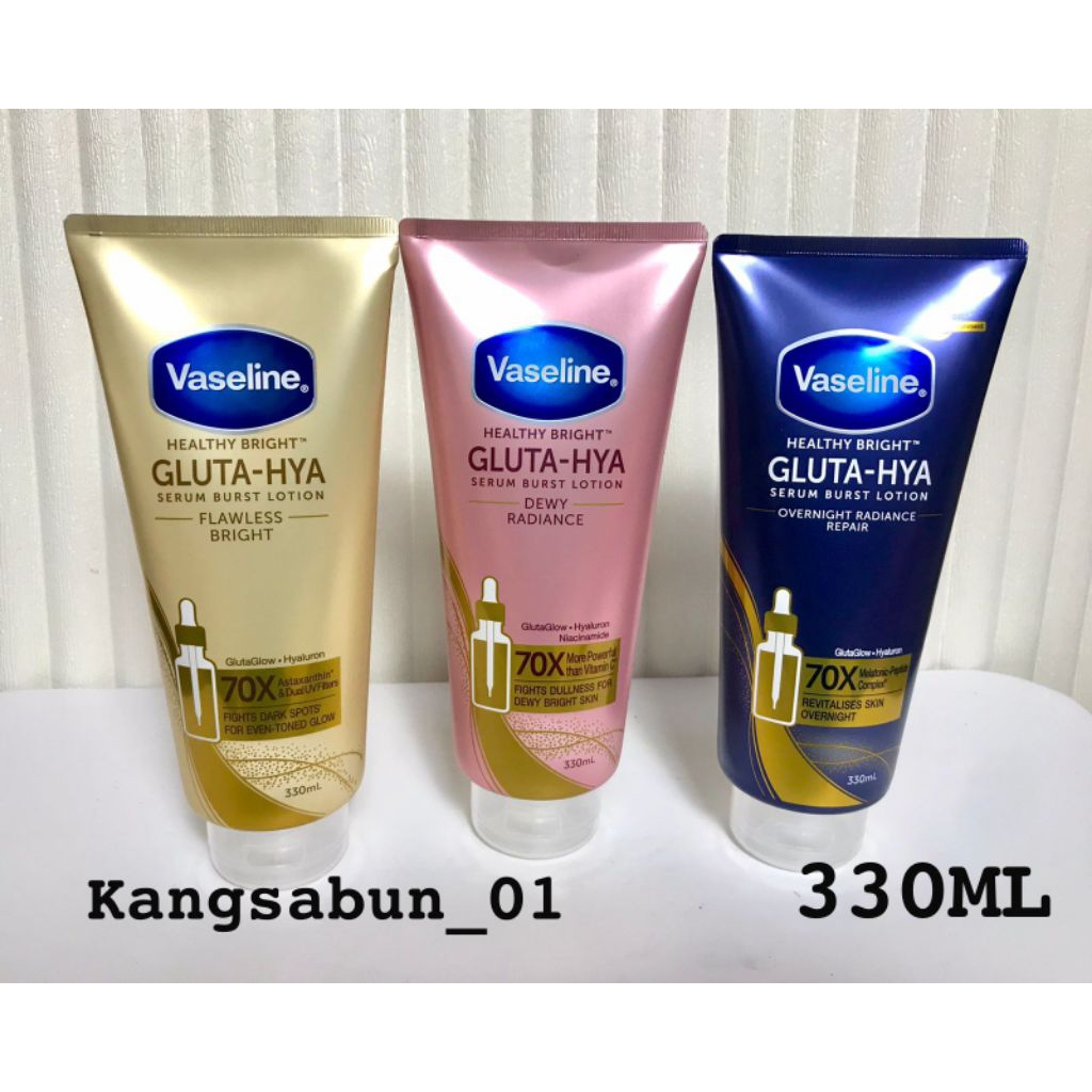 NEW PRODUK VASELINE GLUTA-HYA BODY SERUM 330ML / VASELINE BODY SERUM 330ML ICONIC GIRL