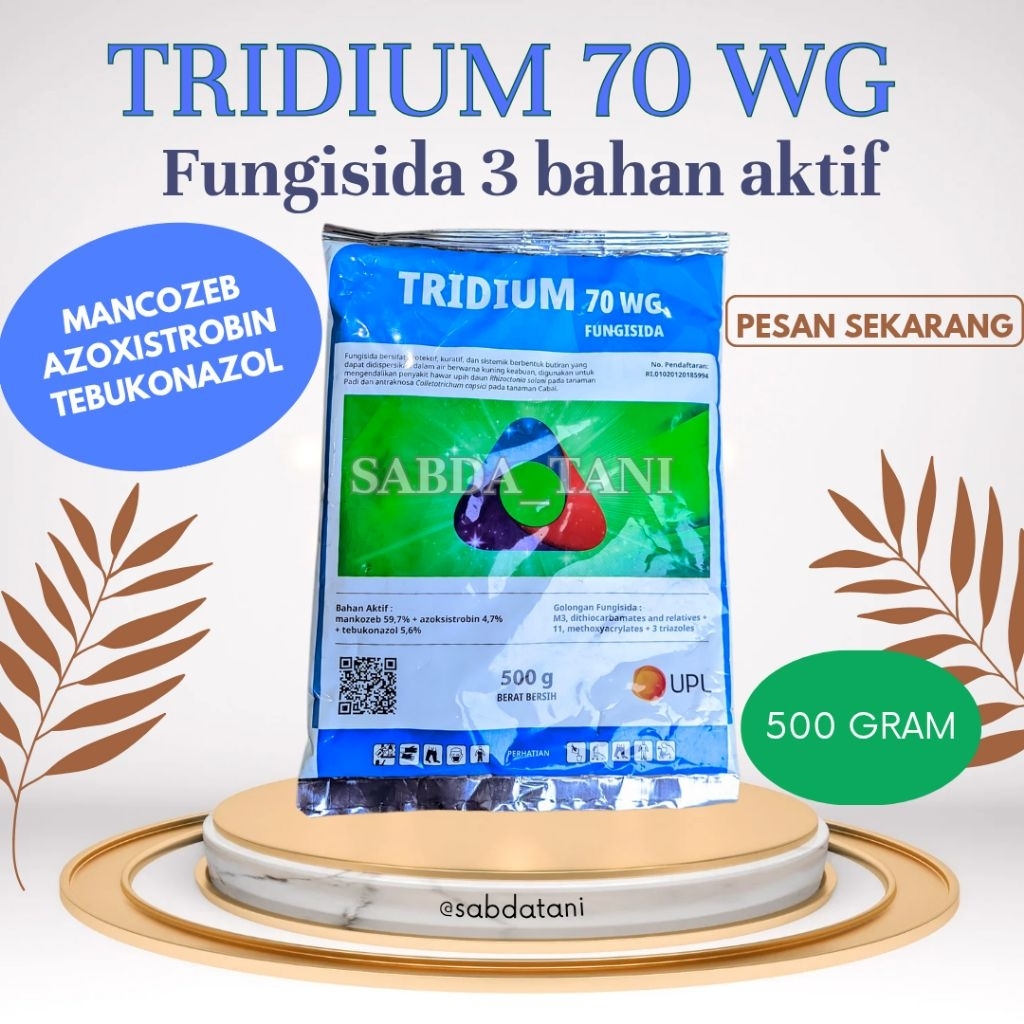 TRIDIUM 70 WG Fungisida dengan kekuatan 3 bahan aktif