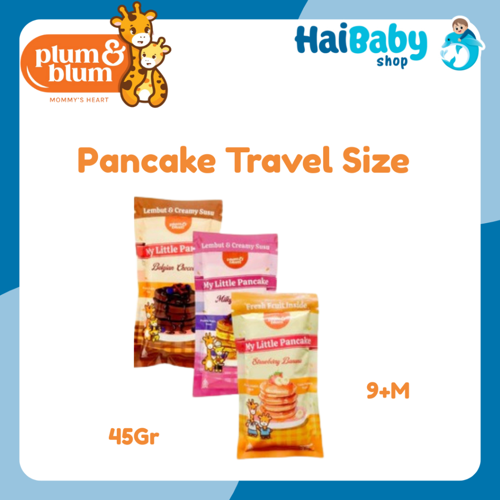

Plum & Blum Tepung Pancake 45gr - Tepung Pancake Snack Mpasi Travel Size