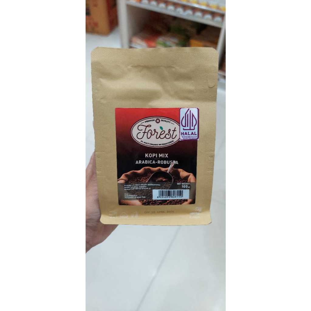 

Kopi Mix Arabika - Robusta merk Forest berat 100 Gram