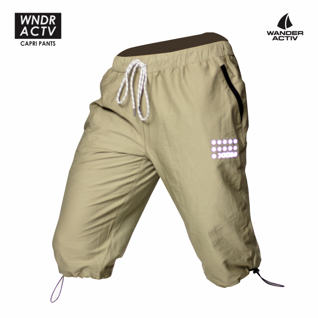 Wander Activ - Celana 3/4 Olahraga Panjang Pendek Capri Pants Tenis Badminton Lari