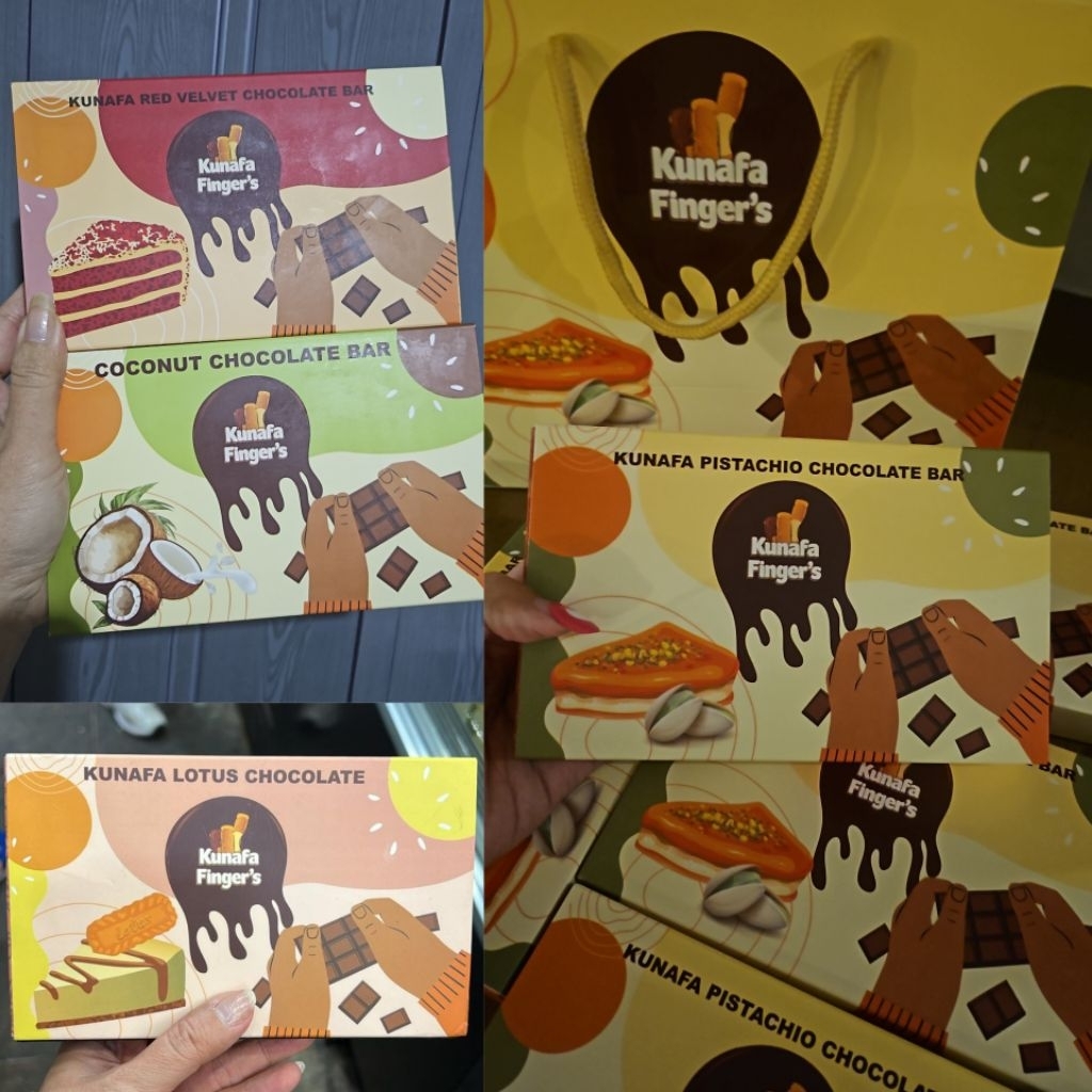 

TERMURAH COKLAT DUBAI KUNAFA FINGER'S PISTACHIO & LOTUS COCONUT RED VELVET CHOCOLATE BAR / COKLAT MALAYSIA VIRAL / COKLAT KEKINIAN