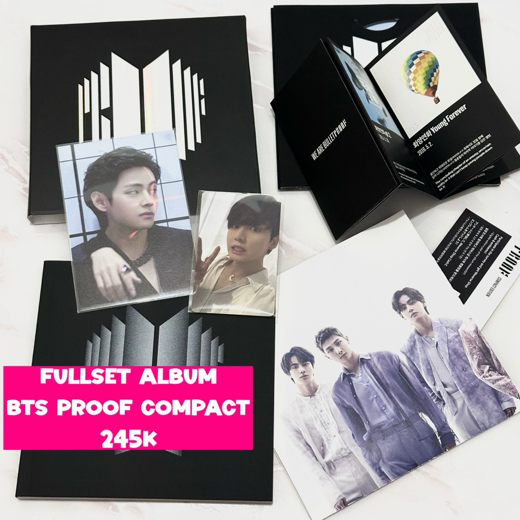 OFFICIALL  BTS ALBUM PROOF COMPACT taehyung jungkook