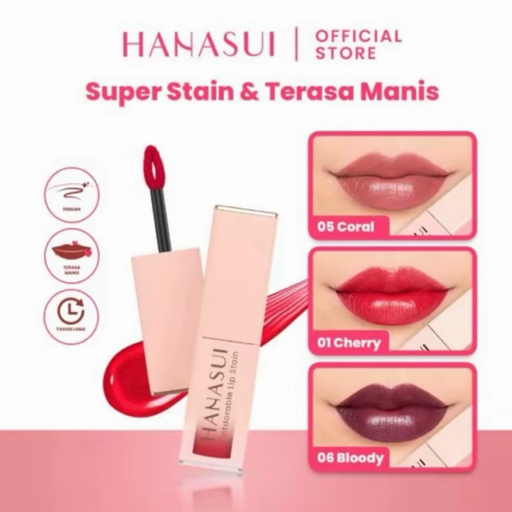 HANASUI LIP TINT - HANASUI LIP STAIN - HANASUI TINTDORABLE LIP STAIN LIP TINT